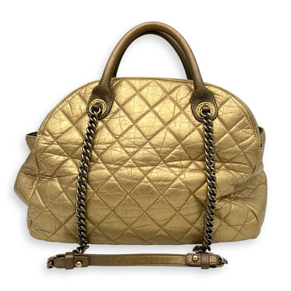 2 WAY BAG Top Handle Bag Gold in Calfskin, Brushed Gold hardware