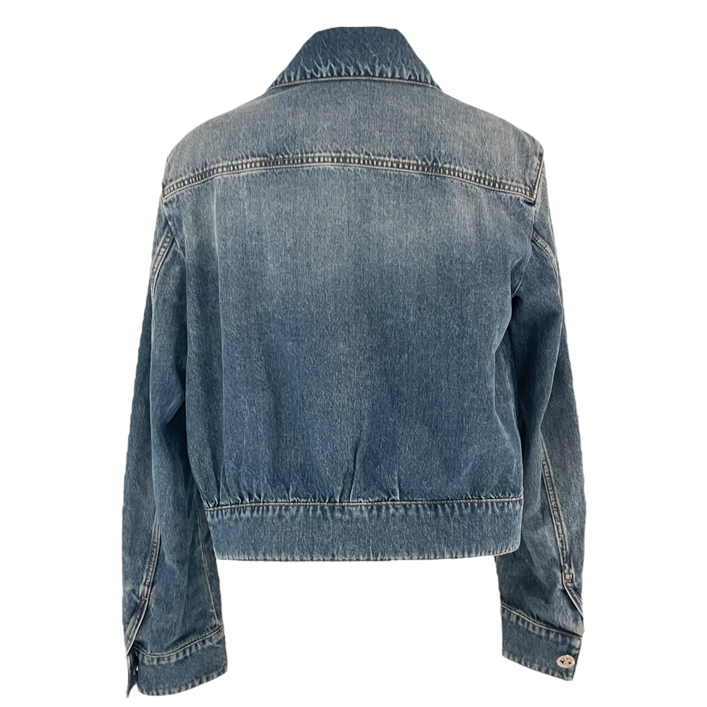 24P Denim Jacket CC Heart Ready-To-Wear FR36 Blue in Denim, Silver hardware