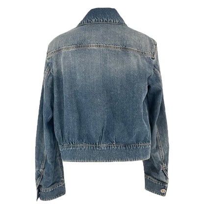 24P Denim Jacket CC Heart Ready-To-Wear FR36 Blue in Denim, Silver hardware