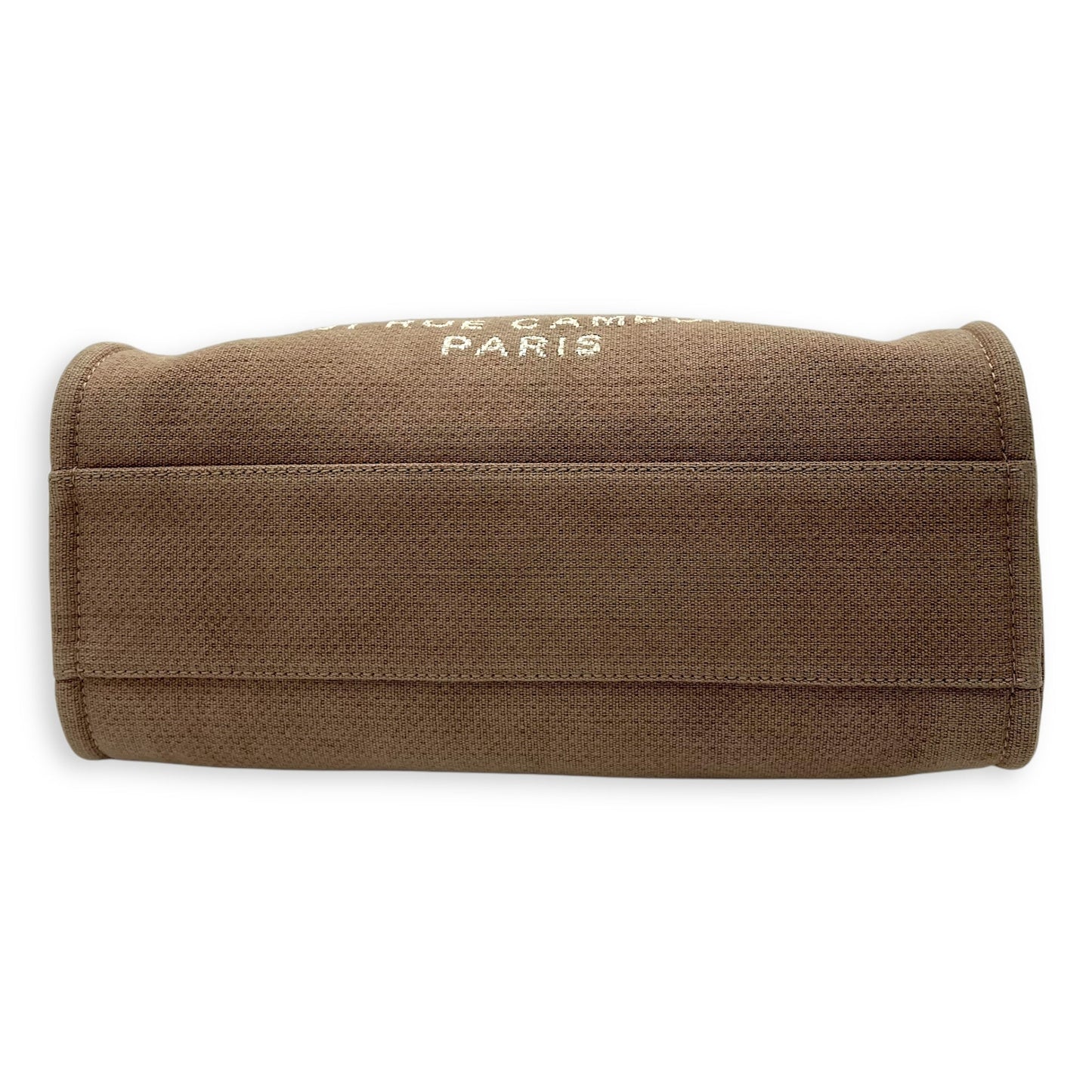 Deauville Tote Bag Brown in Canvas, Silver hardware