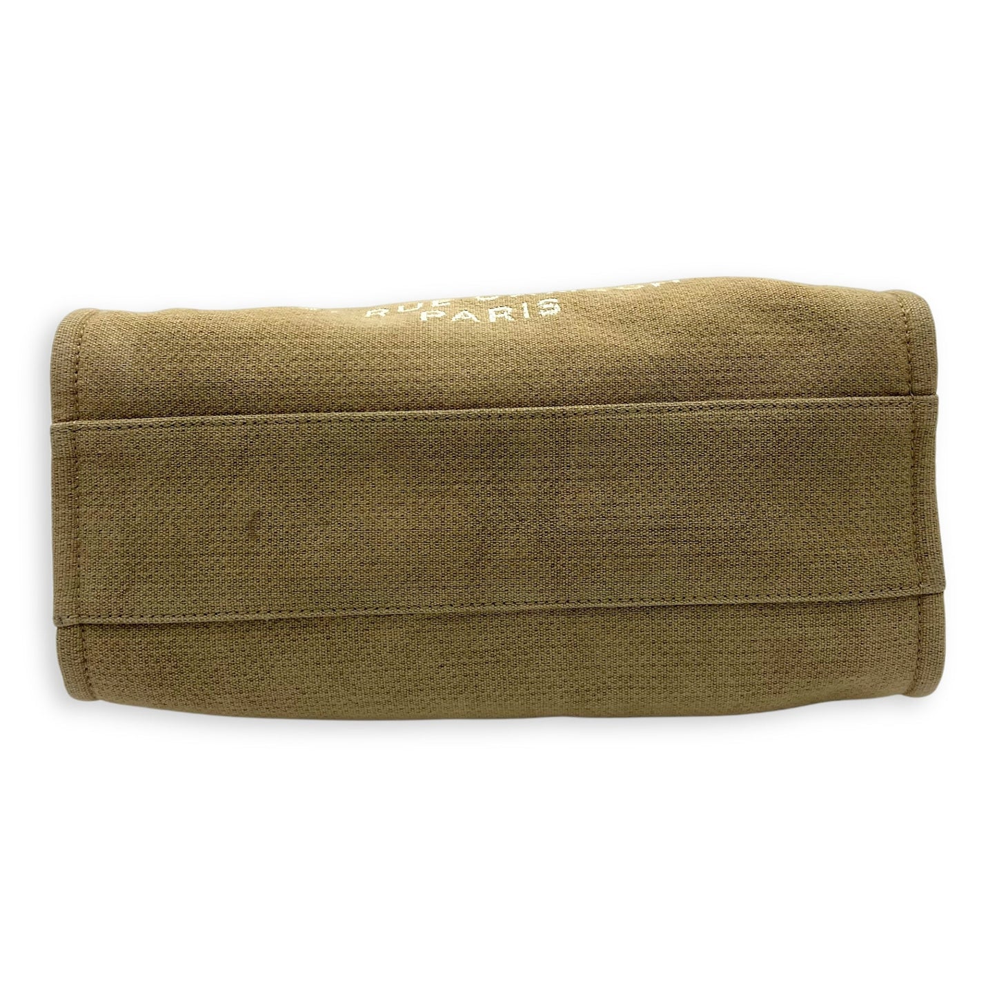 Deauville Tote Bag Beige in Canvas, Silver hardware