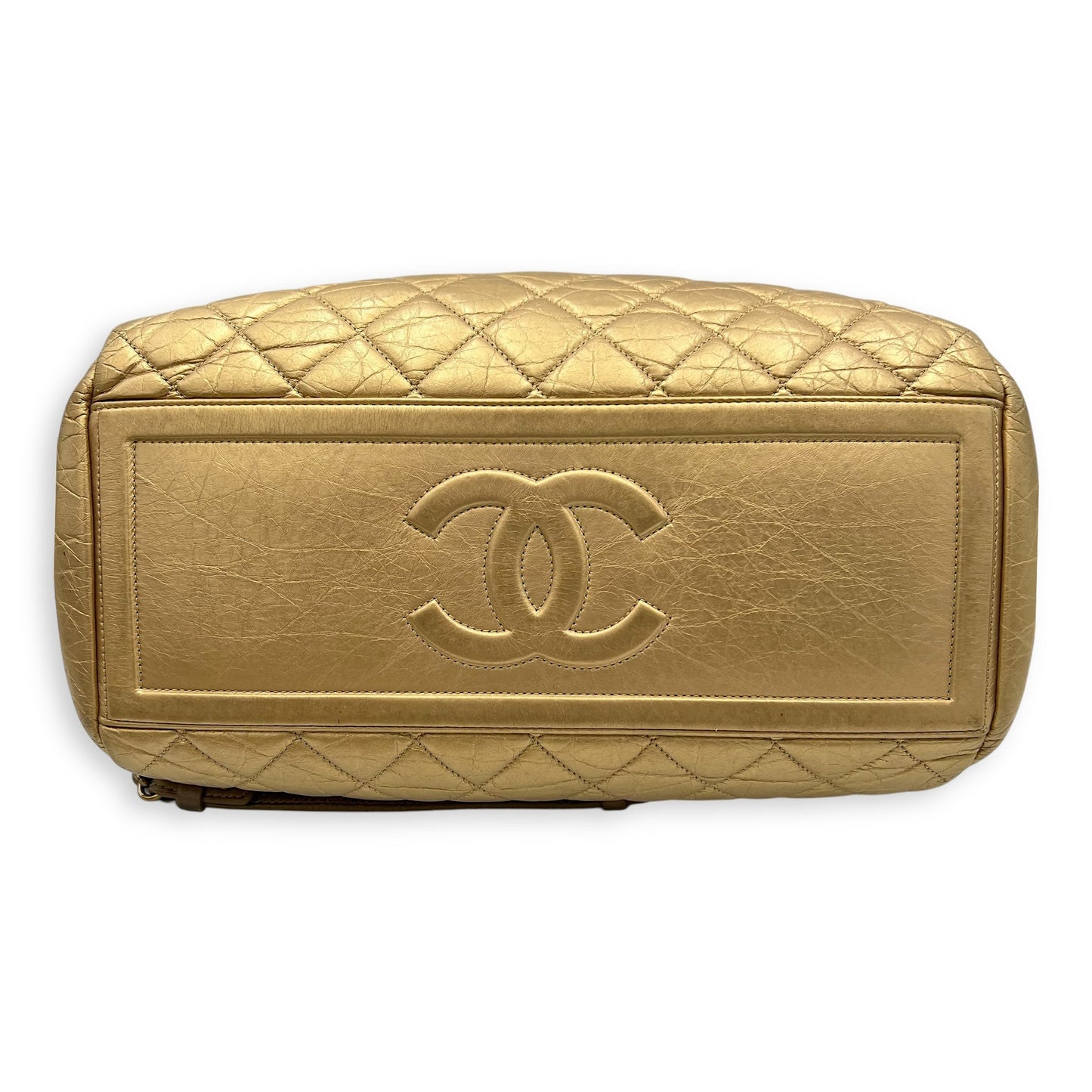 2 WAY BAG Top Handle Bag Gold in Calfskin, Brushed Gold hardware