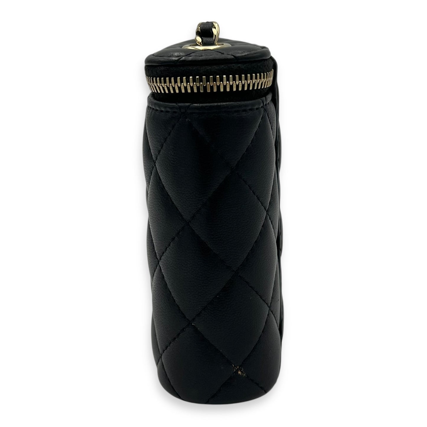 CC Vanity Bag Black in Lambskin, Gold hardware