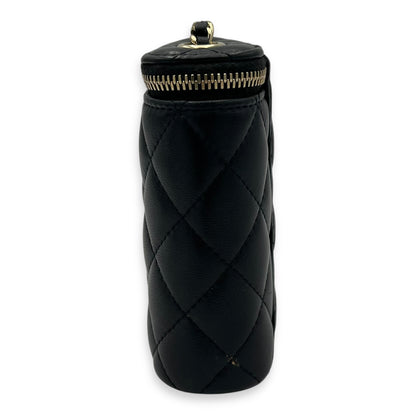 CC Vanity Bag Black in Lambskin, Gold hardware