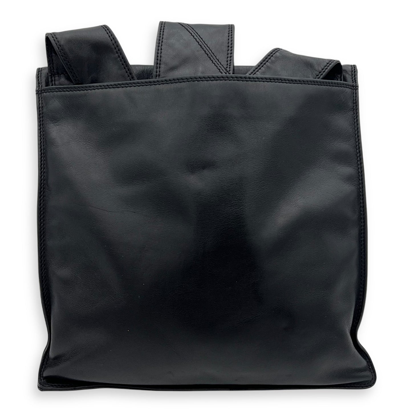 Vintage CC Black Crossbody Bag in Calfskin, Gold hardware
