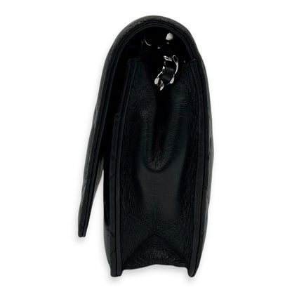 CC Wallet On Chain Black in Lambskin, Silver hardware