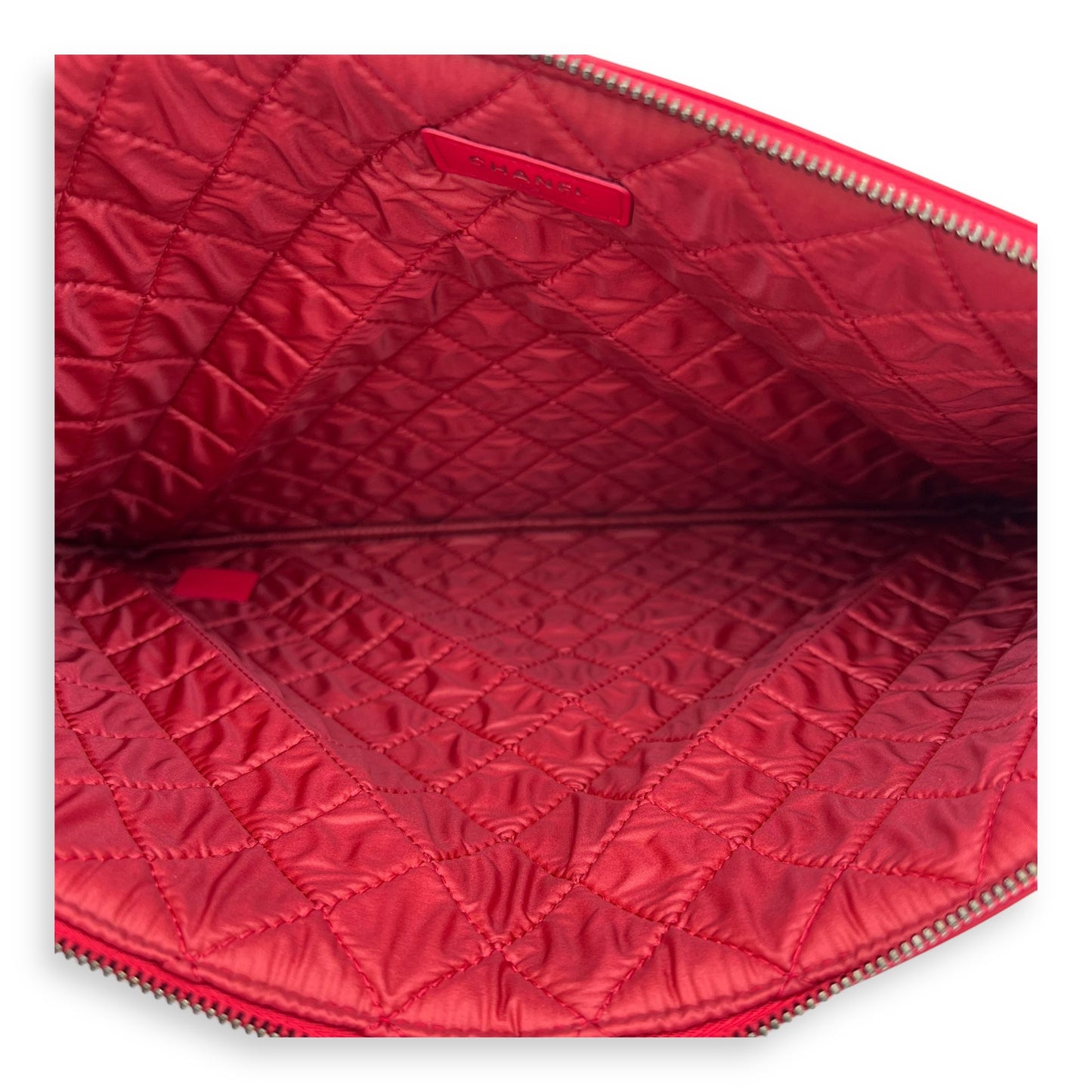 Boy Red O Case in Lambskin, Ruthenium hardware