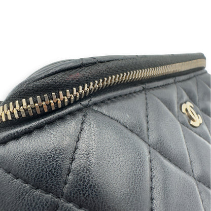 CC Vanity Bag Black in Lambskin, Gold hardware