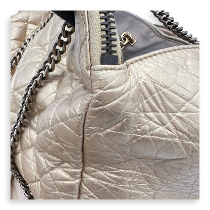 2 WAY BAG Top Handle Bag Gold in Calfskin, Brushed Gold hardware