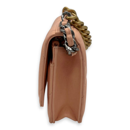 C19 Wallet On Chain Peach in Lambskin, Mixed hardware