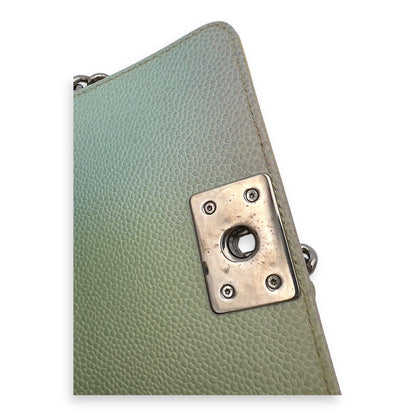 Boy Mini Multi-colour Shoulder Bag in Caviar Leather, Silver hardware