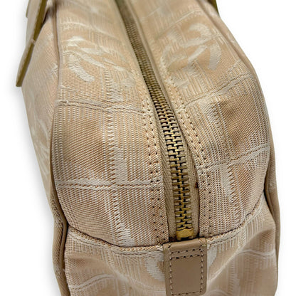 Travel Line Top Handle Bag Beige in Canvas, Gold hardware