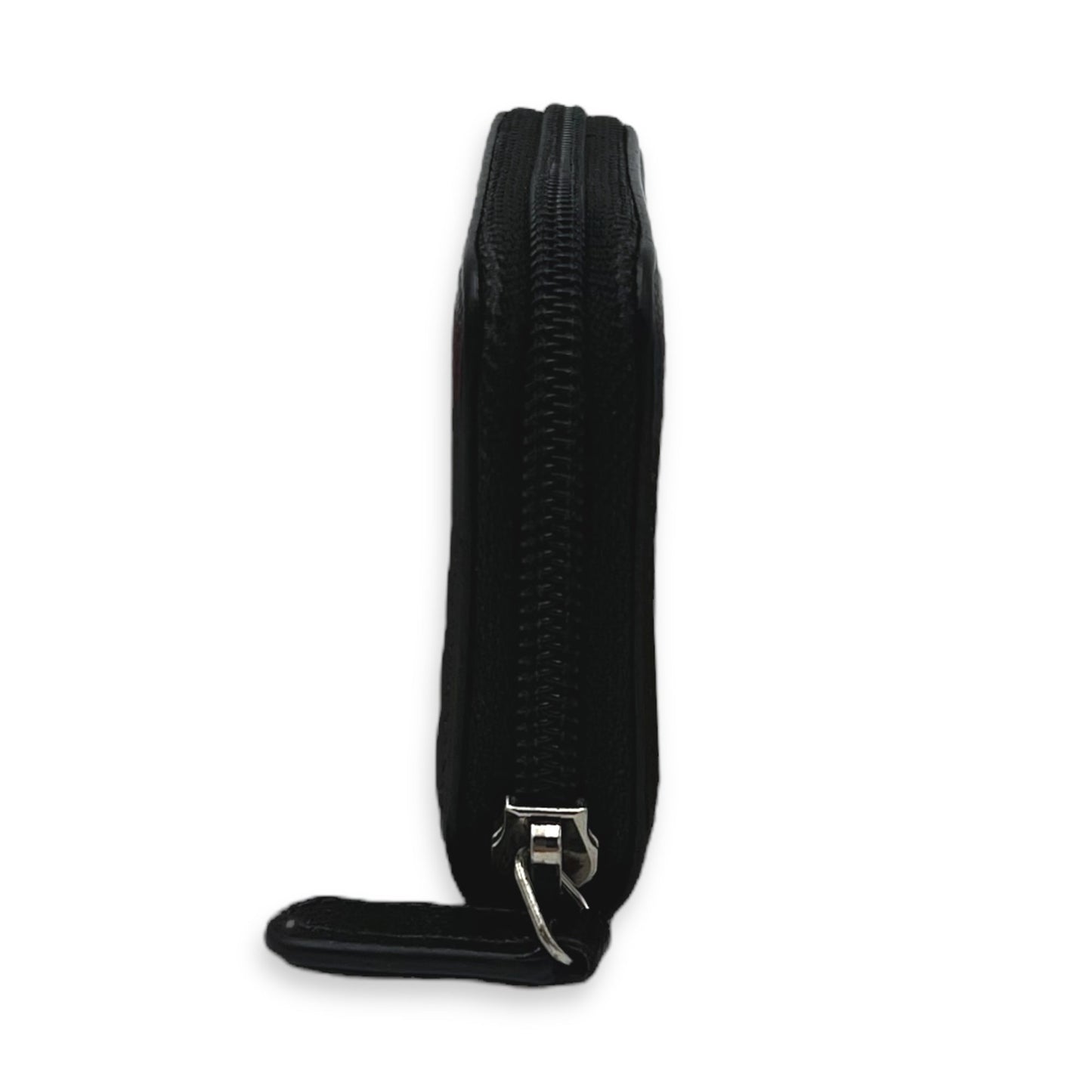 CC Wallet Black in Caviar Leather, Gold hardware
