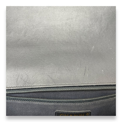 Boy Medium Blue Shoulder Bag in Lambskin, Gold hardware