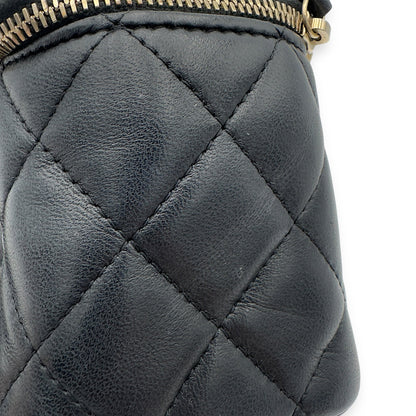 CC Vanity Bag Black in Lambskin, Gold hardware