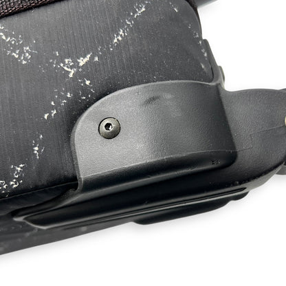 Suitcase Luggage Black in Nylon, Silver hardware