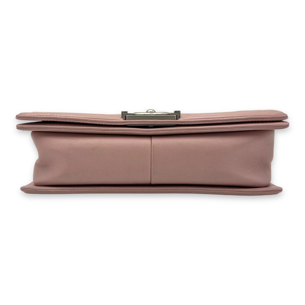 Boy Crossbody Bag Medium Pink in Calfskin, Silver hardware