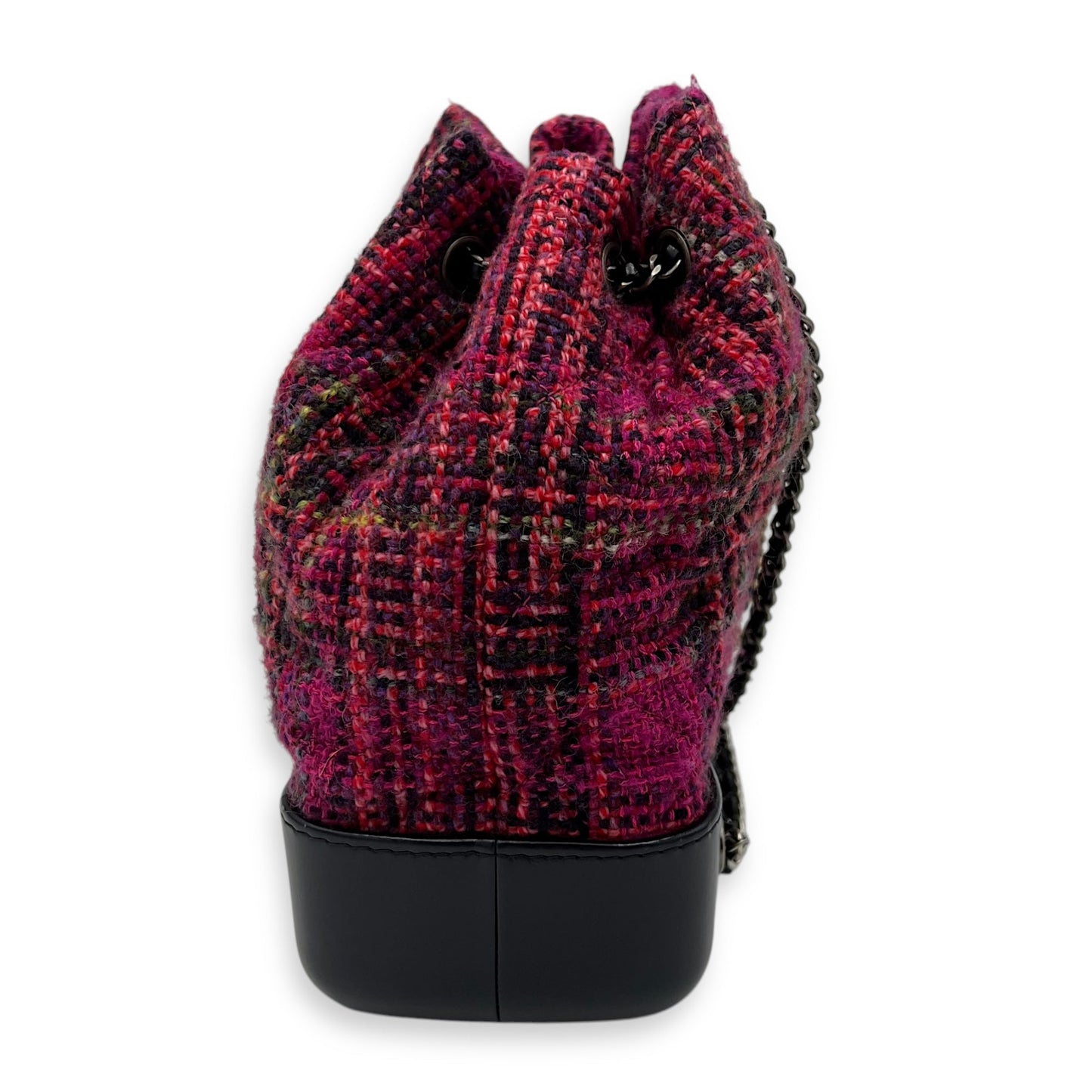 Gabrielle Pink Backpack in Tweed, Mixed hardware