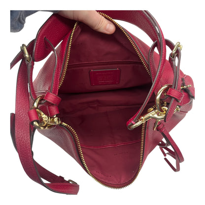 Handbag Designer By Coach In Red, Size:Medium