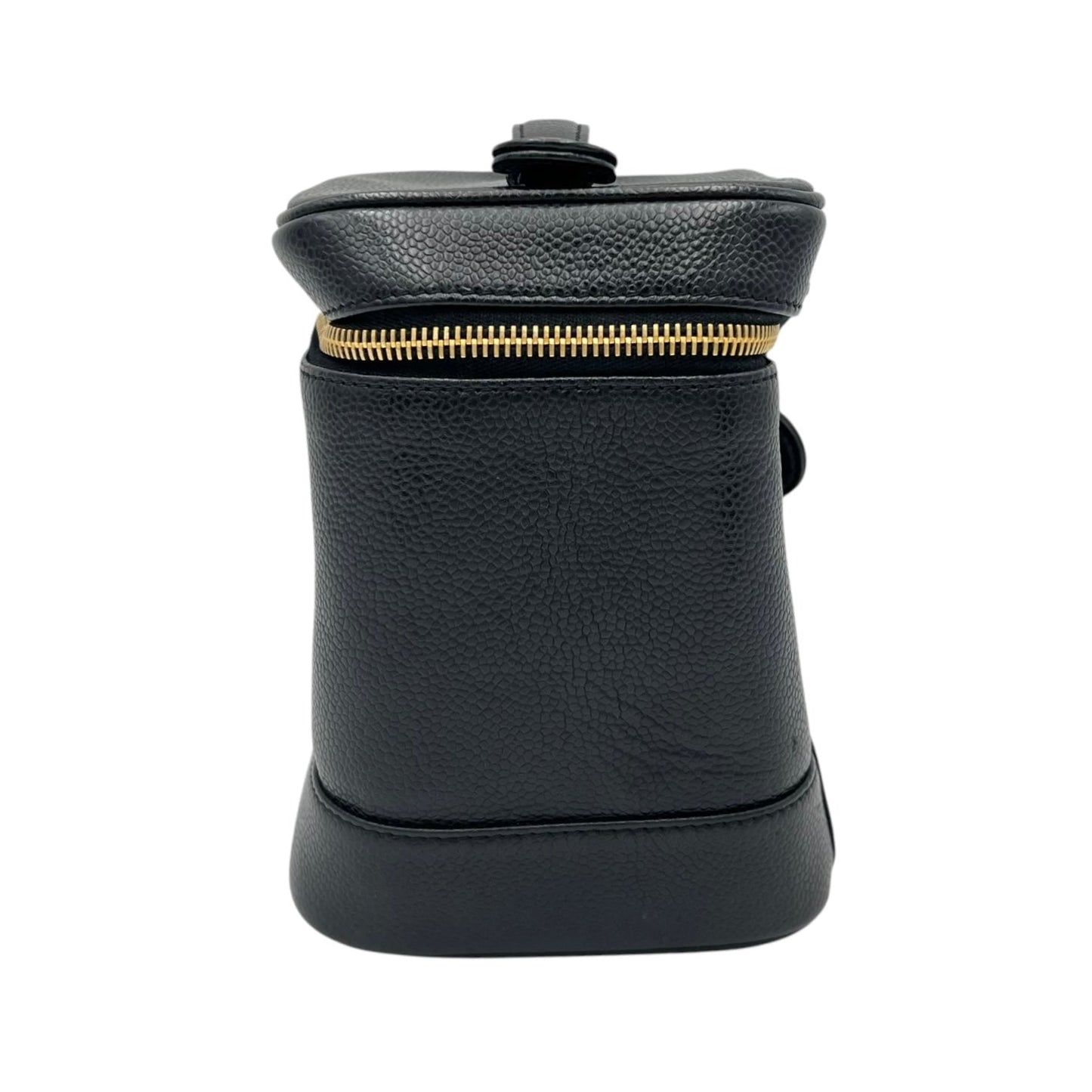 CC Vanity Bag Black in Caviar Leather, Gold hardware