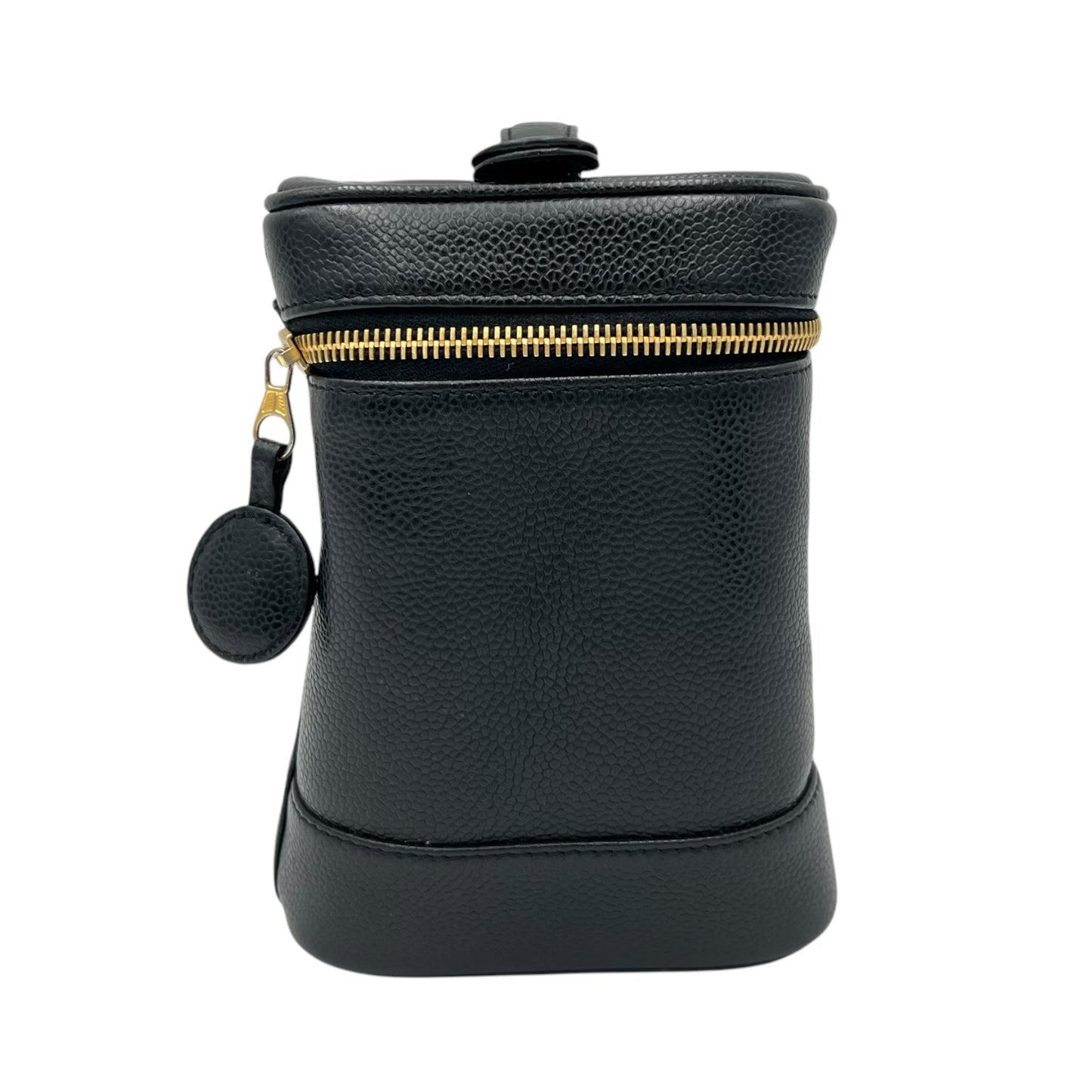 CC Vanity Bag Black in Caviar Leather, Gold hardware