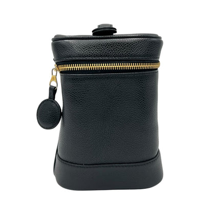 CC Vanity Bag Black in Caviar Leather, Gold hardware