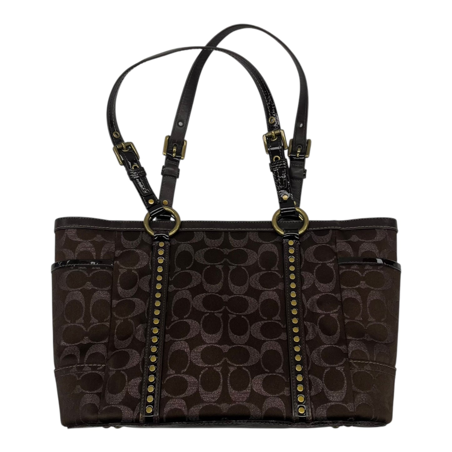 Handbag Designer By Coach In Brown, Size:Medium