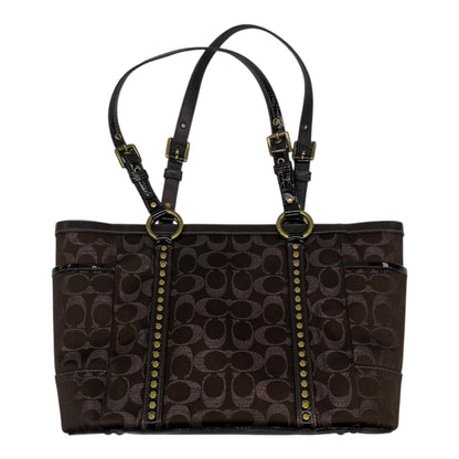 Handbag Designer By Coach In Brown, Size:Medium