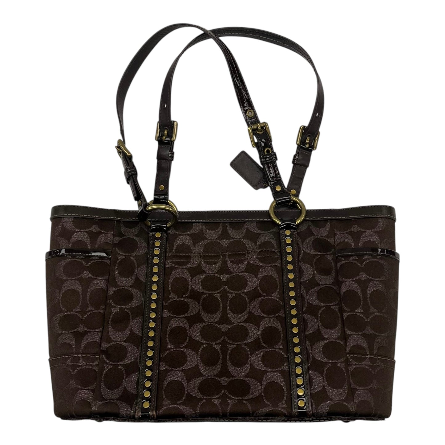 Handbag Designer By Coach In Brown, Size:Medium