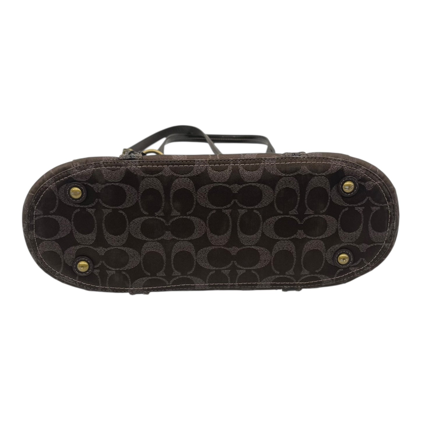 Handbag Designer By Coach In Brown, Size:Medium