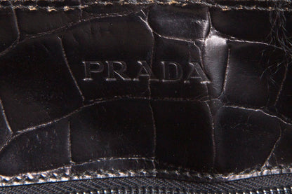 Prada Black Fur Handle Bag