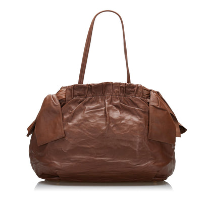 Prada Calf Leather Tote (SHG-7BWWwO)