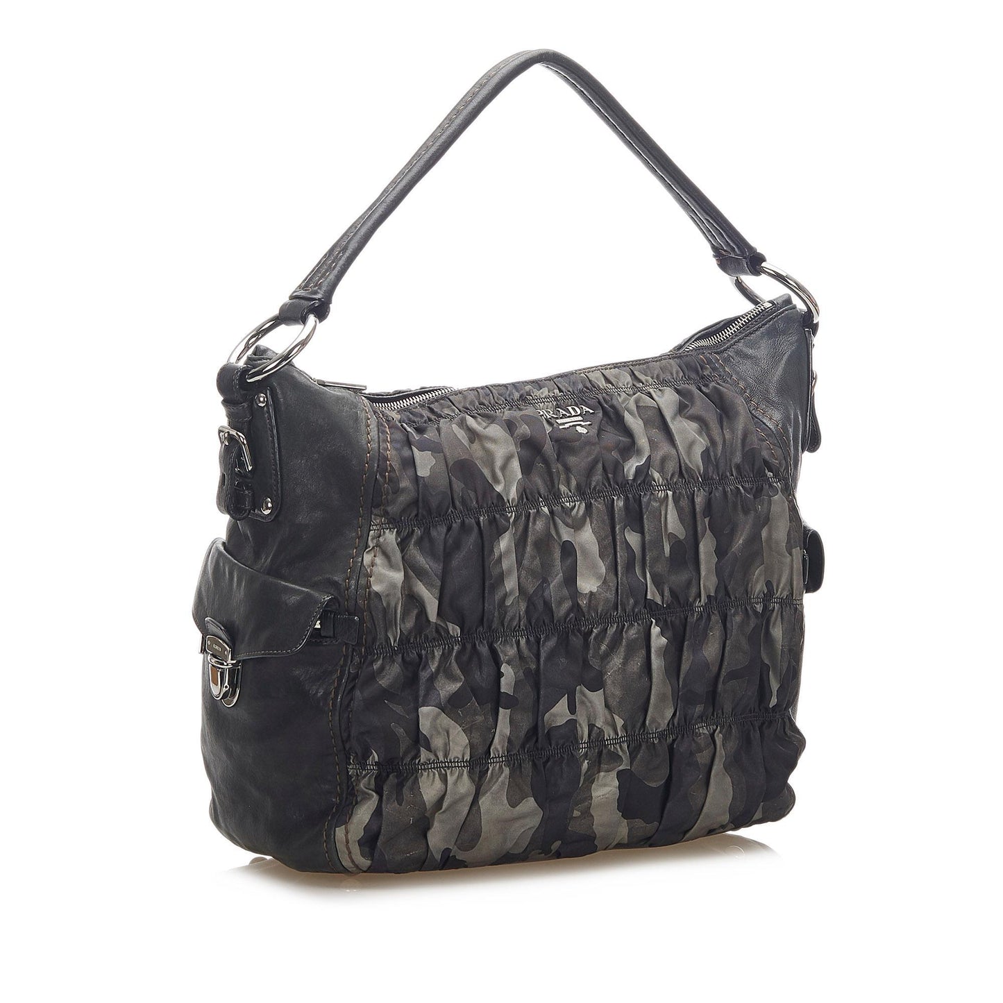 Prada Camouflage Tessuto Gaufre Tote Bag (SHG-17998)