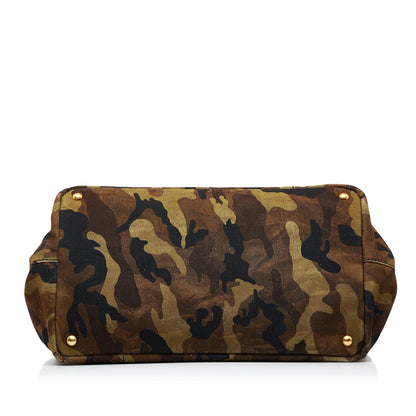 Prada Canapa Camouflage Tote Bag (SHG-u42rPH)