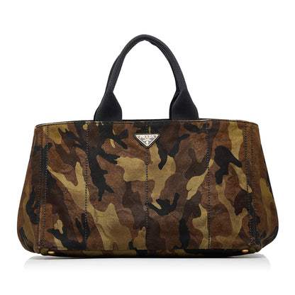 Prada Canapa Camouflage Tote Bag (SHG-u42rPH)