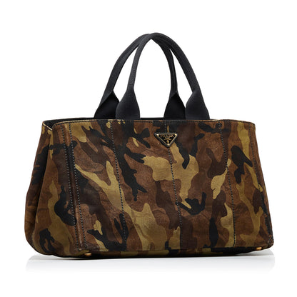 Prada Canapa Camouflage Tote Bag (SHG-u42rPH)