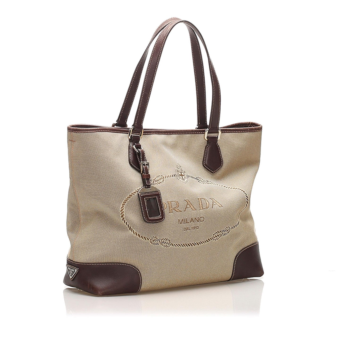 Prada Canapa Canvas Tote Bag (SHG-12371)