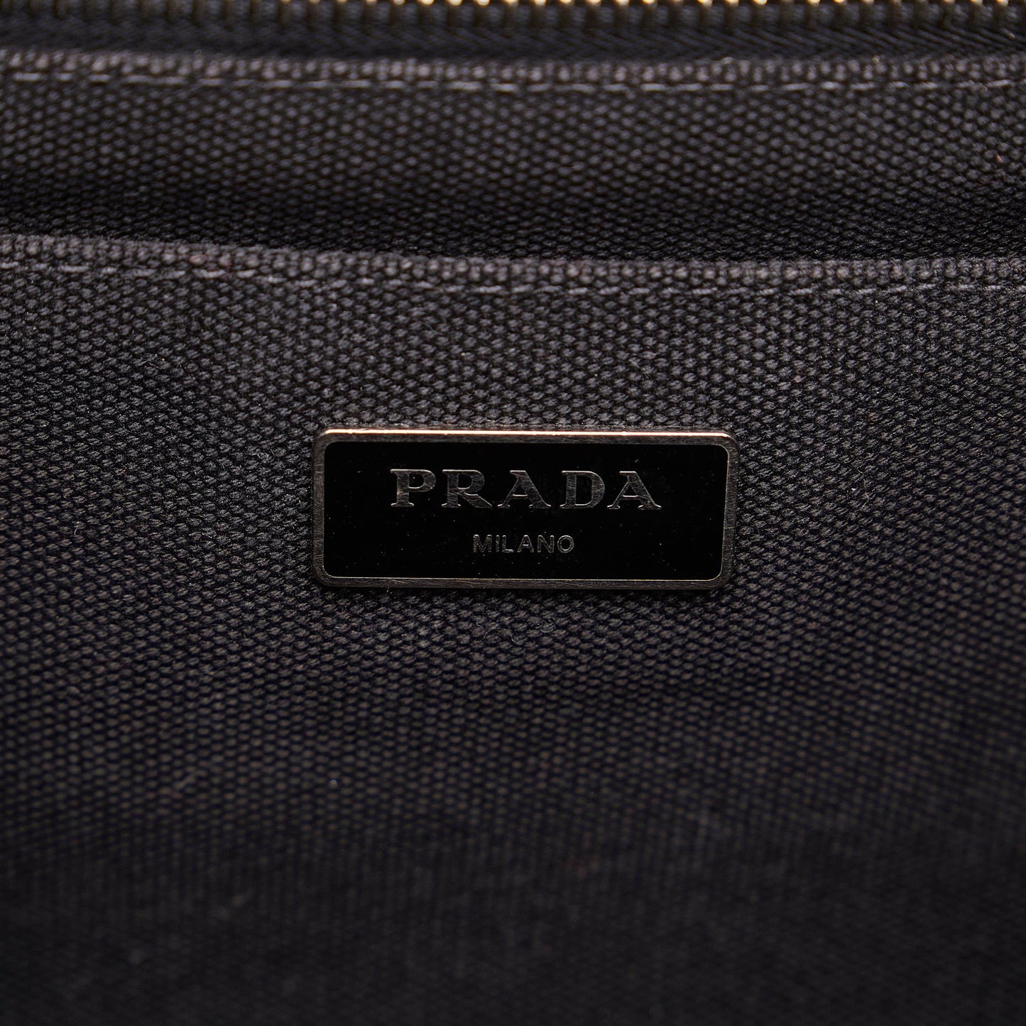 Prada Canapa Logo Camouflage Canvas Satchel (SHG-GSCZz3)