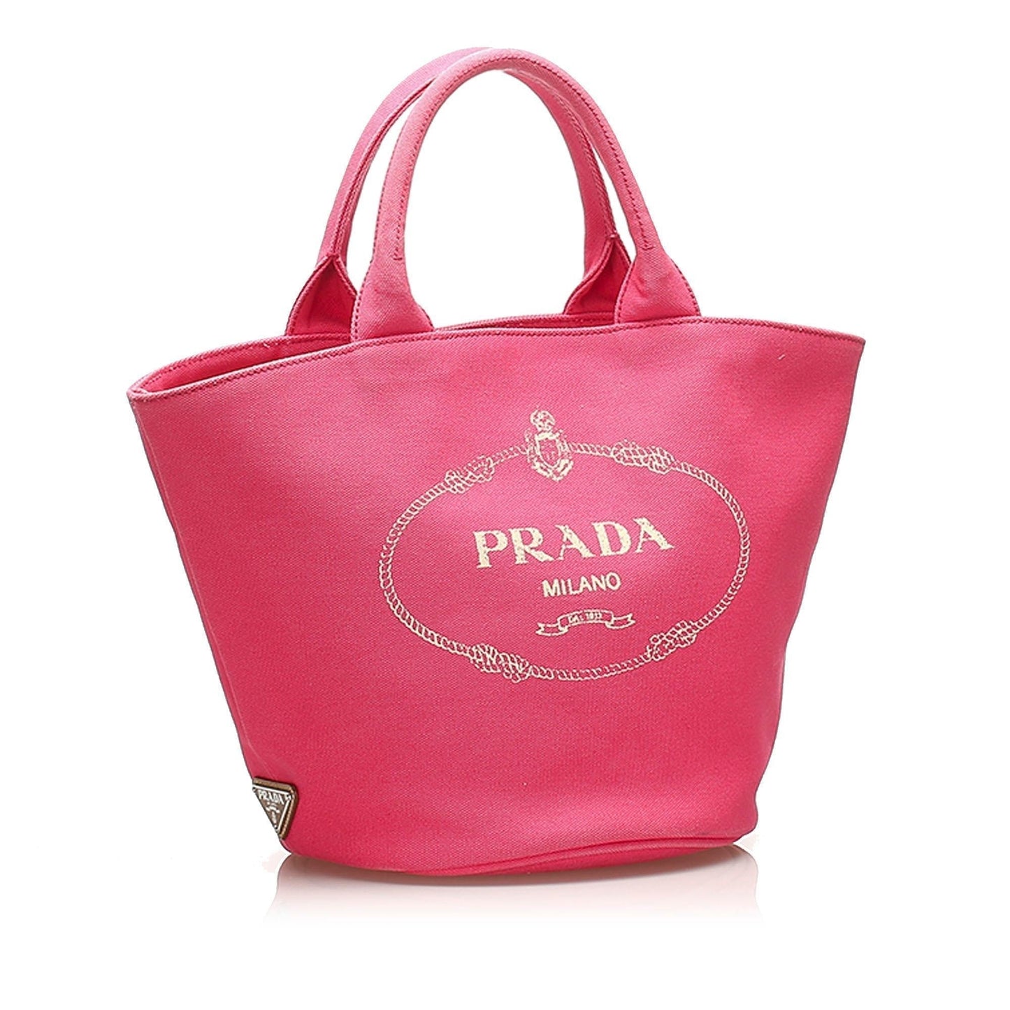 Prada Canapa Logo Canvas Tote Bag (SHG-14396)