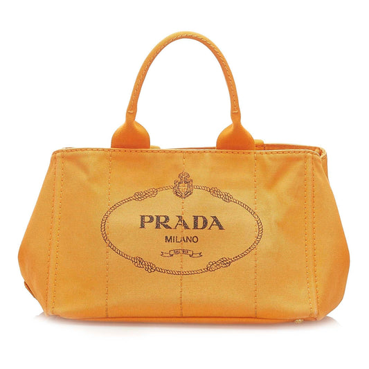 Prada Canapa Logo Canvas Tote (SHG-18290)