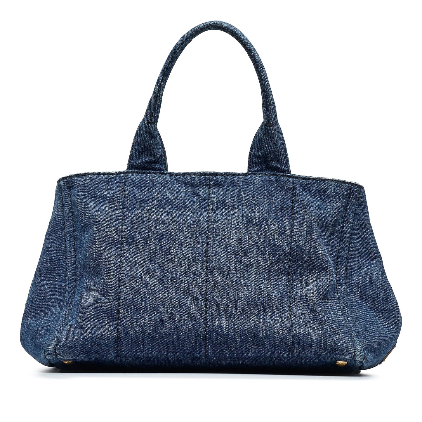 Prada Canapa Logo Denim Tote Bag (SHG-kCfCD3)