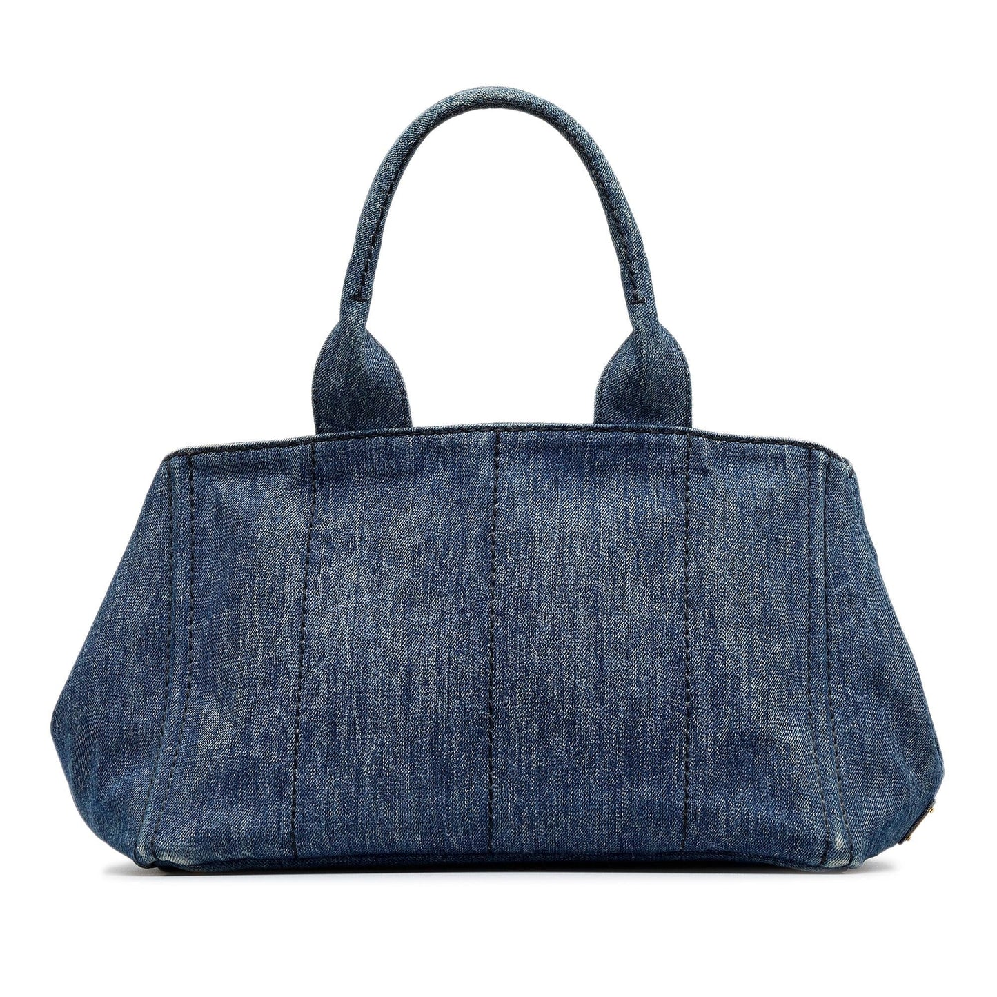 Prada Canapa Logo Denim Tote (SHG-lzCeX7)