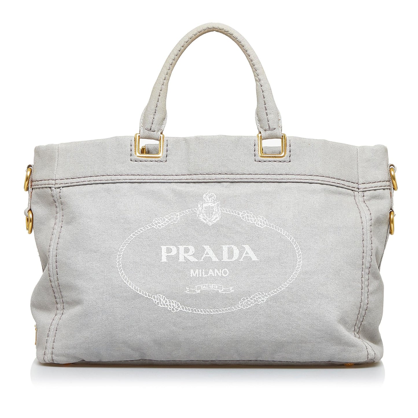 Prada Canapa Logo Satchel (SHG-CppVDq)