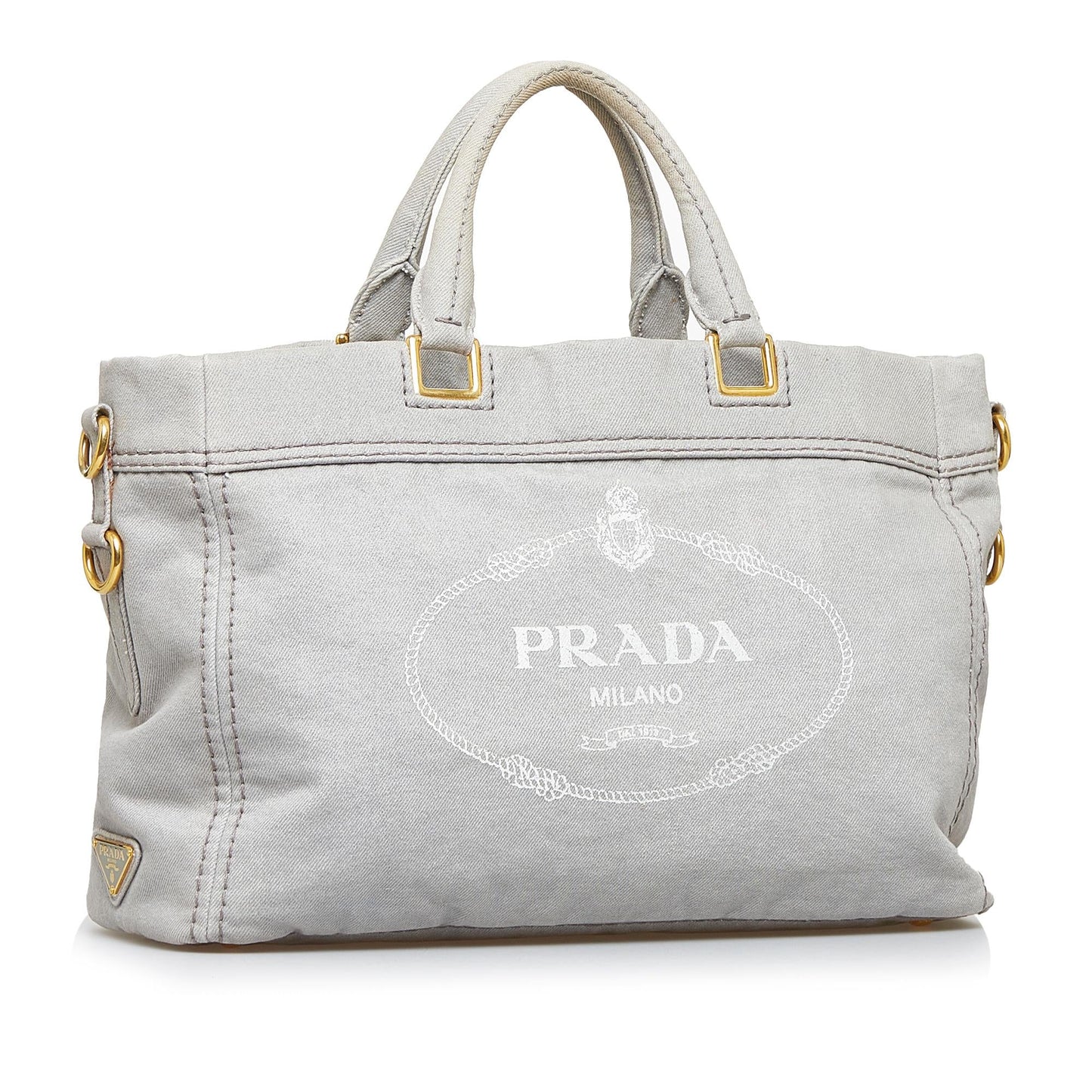 Prada Canapa Logo Satchel (SHG-CppVDq)