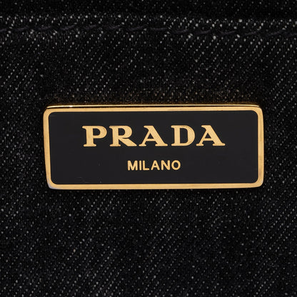 Prada Canapa Logo Shopping Tote (SHF-TpjCPv)