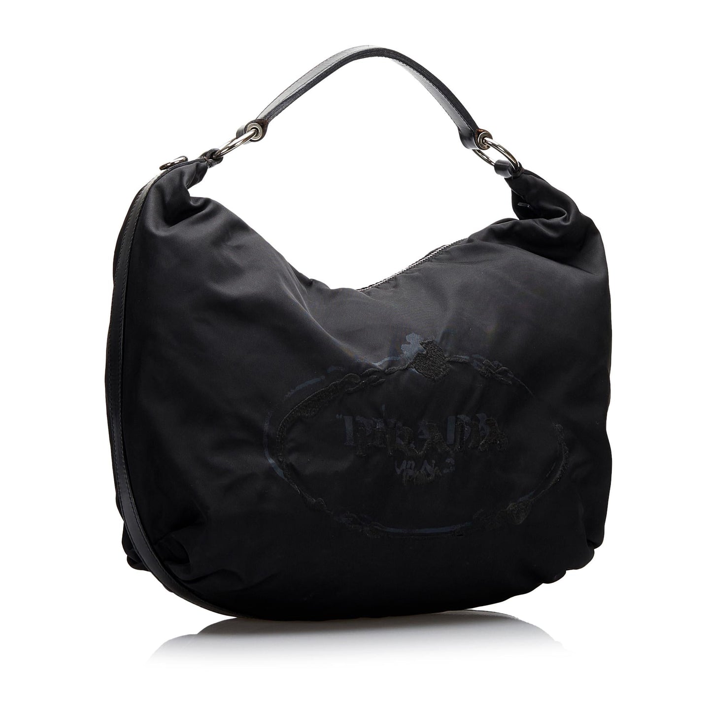 Prada Canapa Logo Tessuto Hobo Bag (SHG-ug0UzC)