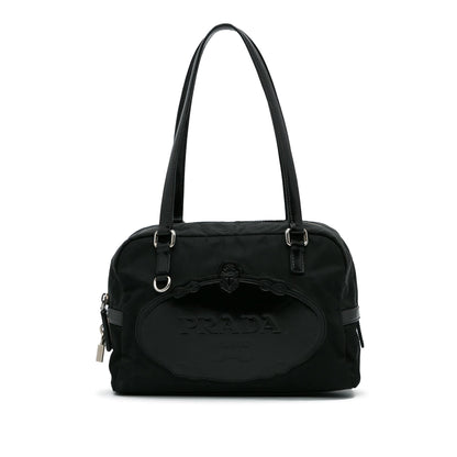 Prada Canapa Logo Tessuto Shoulder Bag (SHG-zE5TYR)