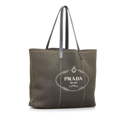 Prada Canapa Logo Tote Bag (SHG-WAhNSo)