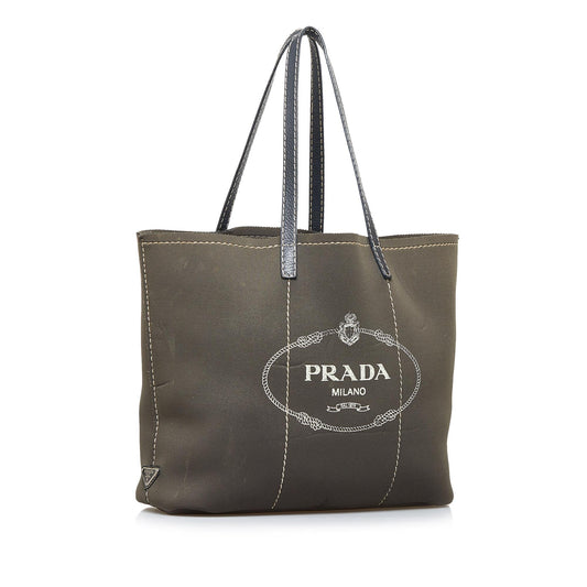 Prada Canapa Logo Tote Bag (SHG-WAhNSo)