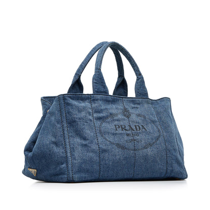 Prada Canapa Logo Tote Bag (SHG-1rZNVQ)